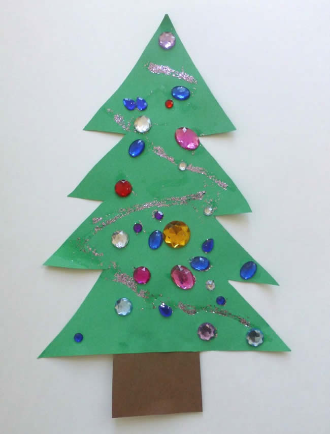 Árvore de Natal de papel - Atividade Educativa