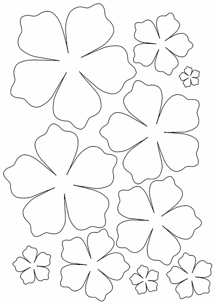 Moldes para fazer flores de feltro