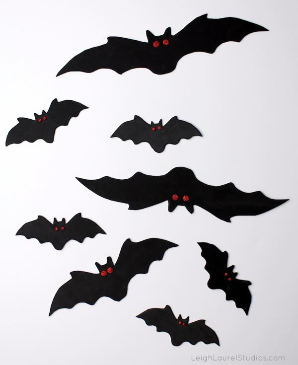 Faça Morcegos de Papel para decoração de Halloween