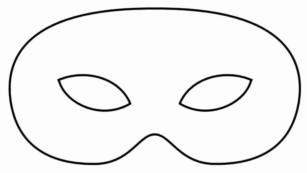 Molde Máscara Carnavalesca