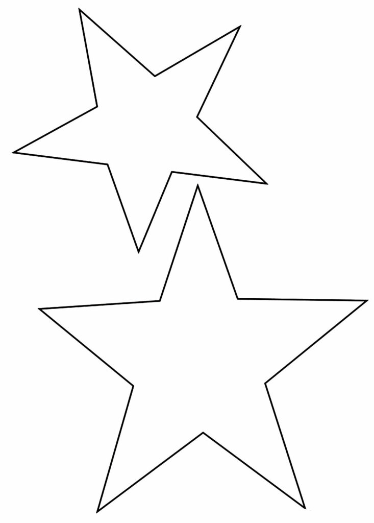 Molde de Estrelas para imprimir