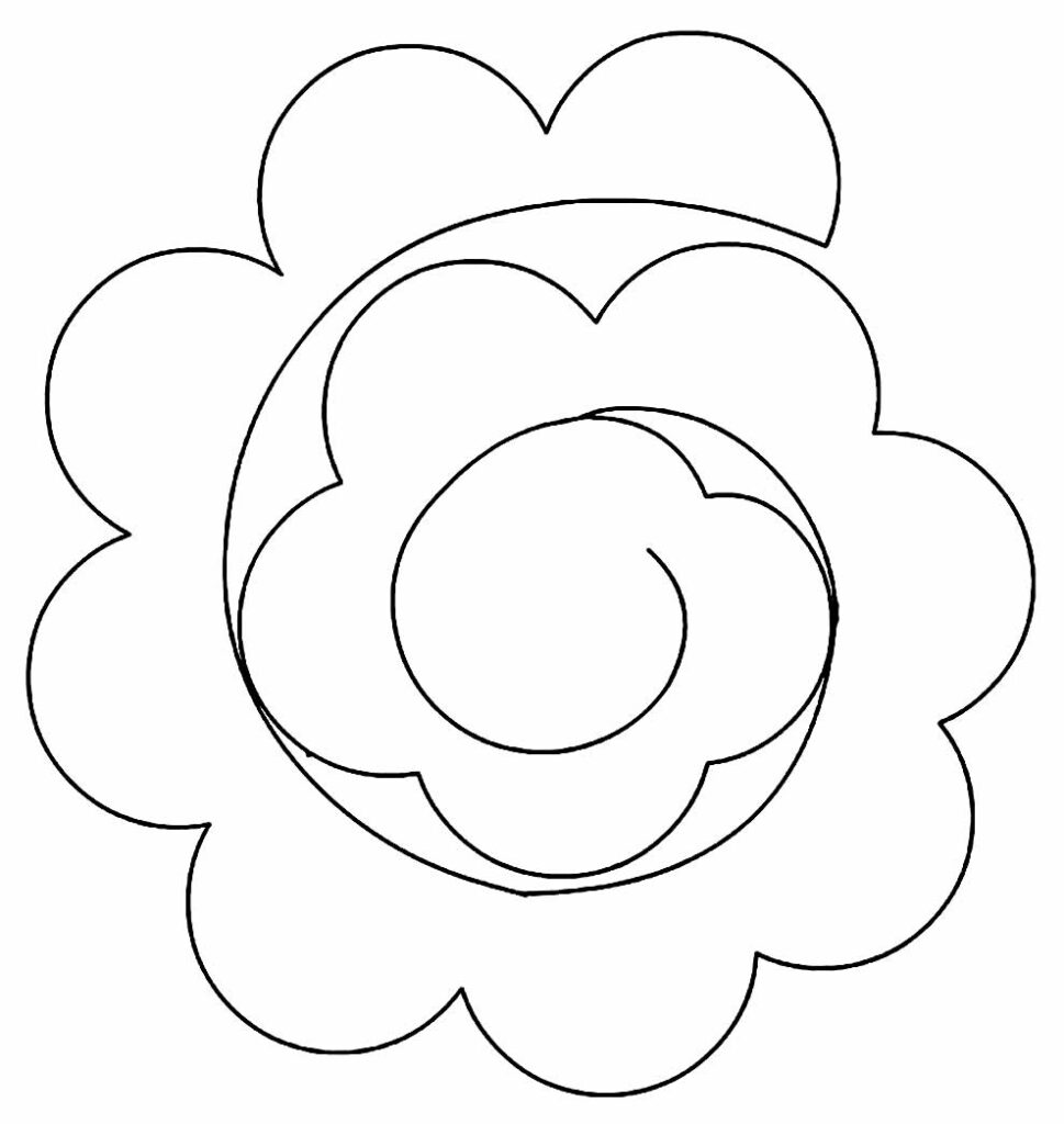 Molde em Espiral para Flores