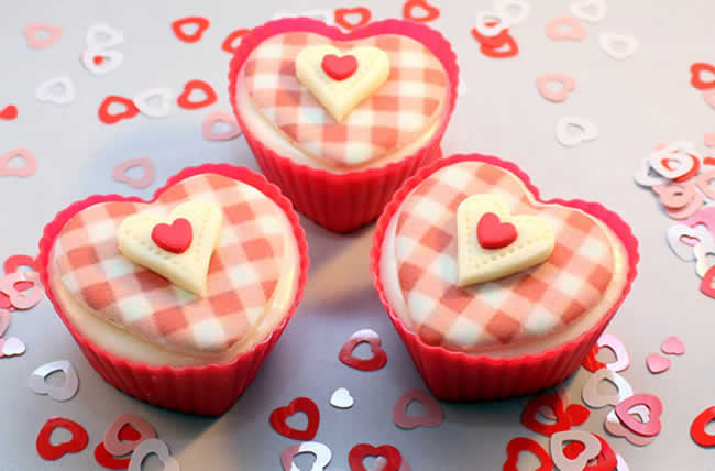 Cupcakes com Coração