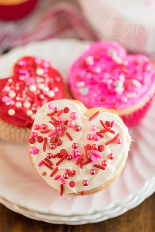 Cupcakes Decorados de Dia dos Namorados