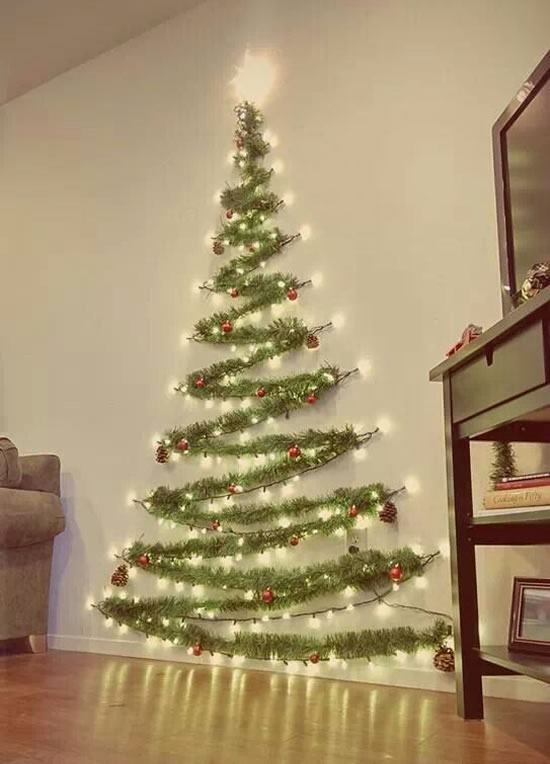 Dicas legais para Árvore de Natal na parede